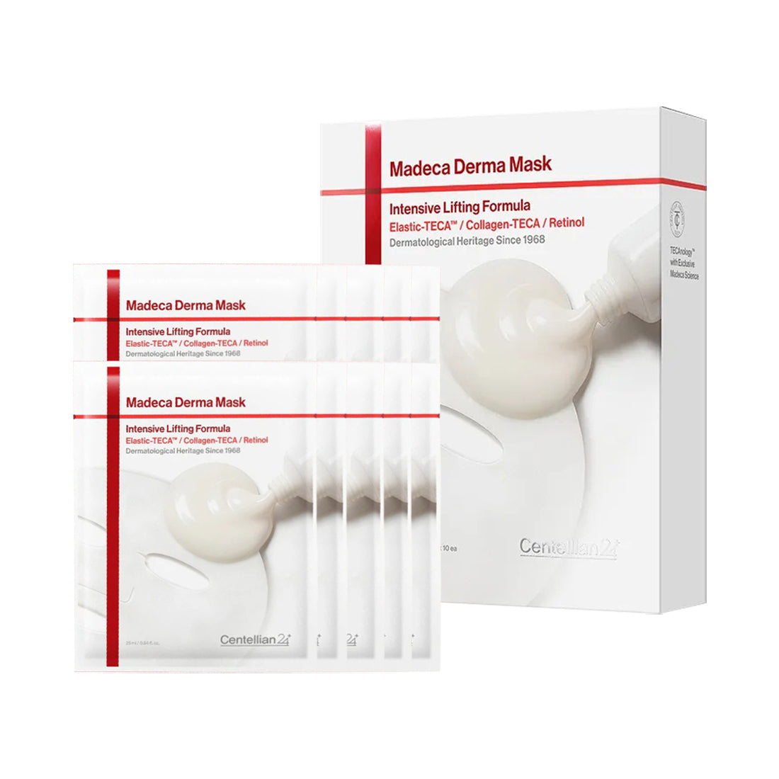 Centellian24 Madeca Derma Mask Intensive Lifting Formula 25ml 1 Box 10 Sheets
