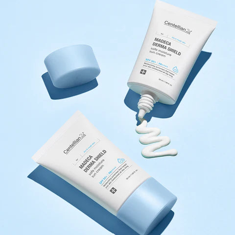 Centellian24 Madeca Derma Shield Moisture Sun Cream 50ml + Sun Stick 18g – Full Moisture & Cooling Sun Care Package