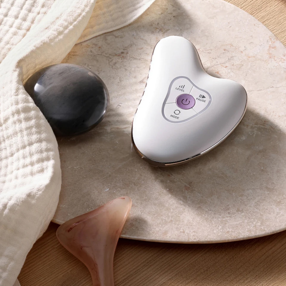 Centellian24 Madeca Prime Ritual White Pearl High-Frequency Galvanic Gua Sha Massager Beauty Device