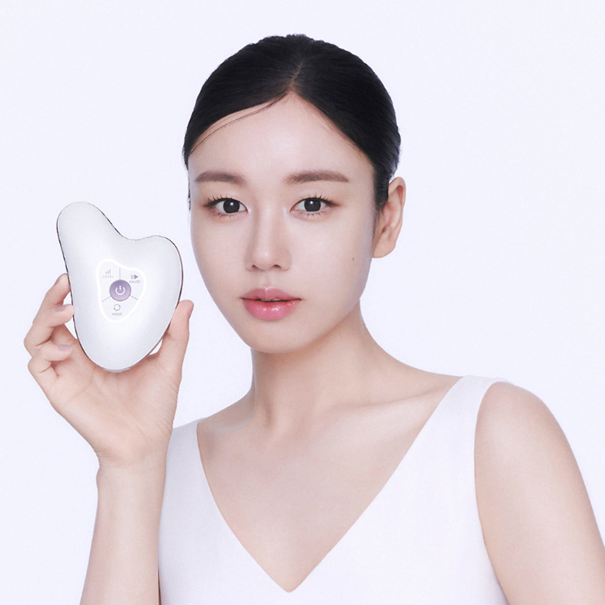 Centellian24 Madeca Prime Ritual White Pearl High-Frequency Galvanic Gua Sha Massager Beauty Device