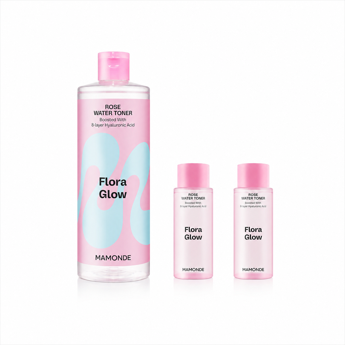 Mamonde Flower Glow Rose Water Toner 500ml + 50ml x 2ea