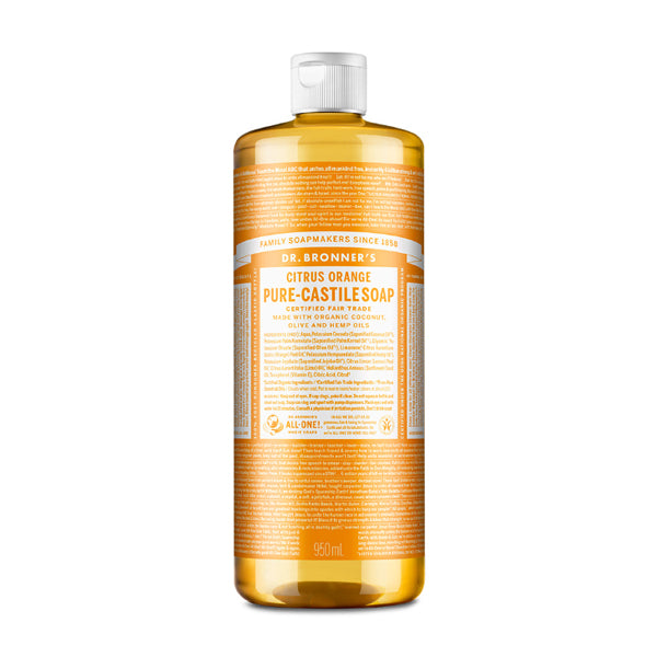DR.BRONNER'S Citrus Orange Pure Castile Soap 950ml