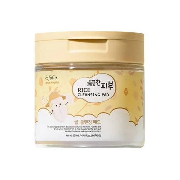 esfolio Clean Skin Rice Cleansing Pads 130ml 60 Sheets