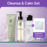 INCELLDERM Cleanse & Calm 3-Step Set + FREE Collagen Melting Sheet 5-Pack