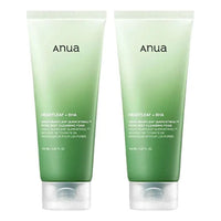 Anua Houttuynia Cordata Quercetinol Sebum & Pore Deep Cleansing Foam Exfoliating Cleanser for Oily Skin 150ml, 2 Pieces