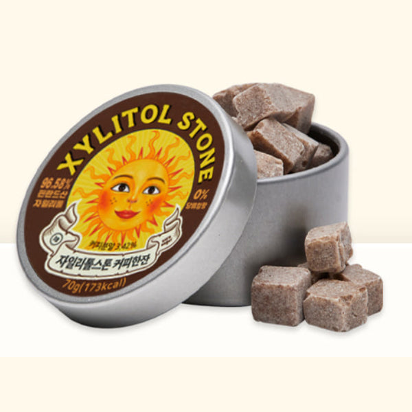 XYLITOL STONE Tin Case A Cup of Coffee 70g