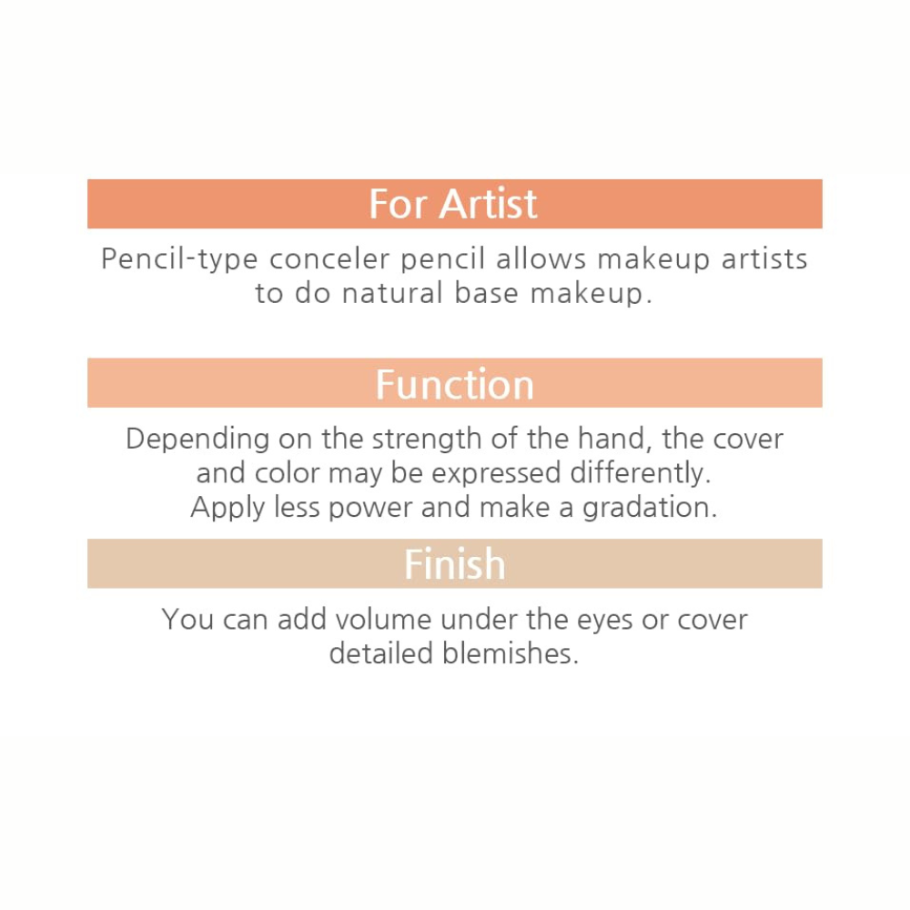 Courcelles Original Concealer Pencil (2 Colors: CC700 / CC800) – Optional Sharpener Included