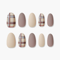 MUZMAK Nail Tips 36pcs #Cozy Sand(Almond)