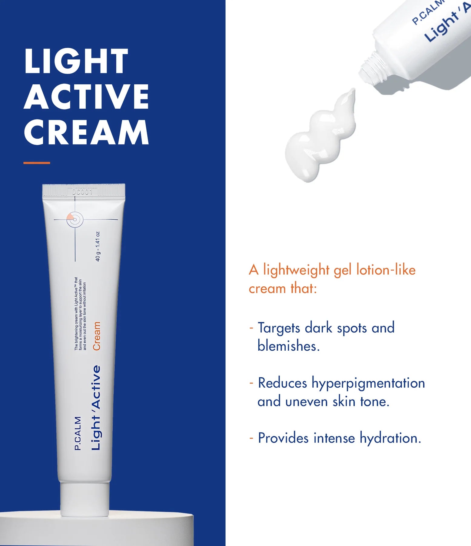 P.CALM Light Active Cream 40ml - DODOSKIN