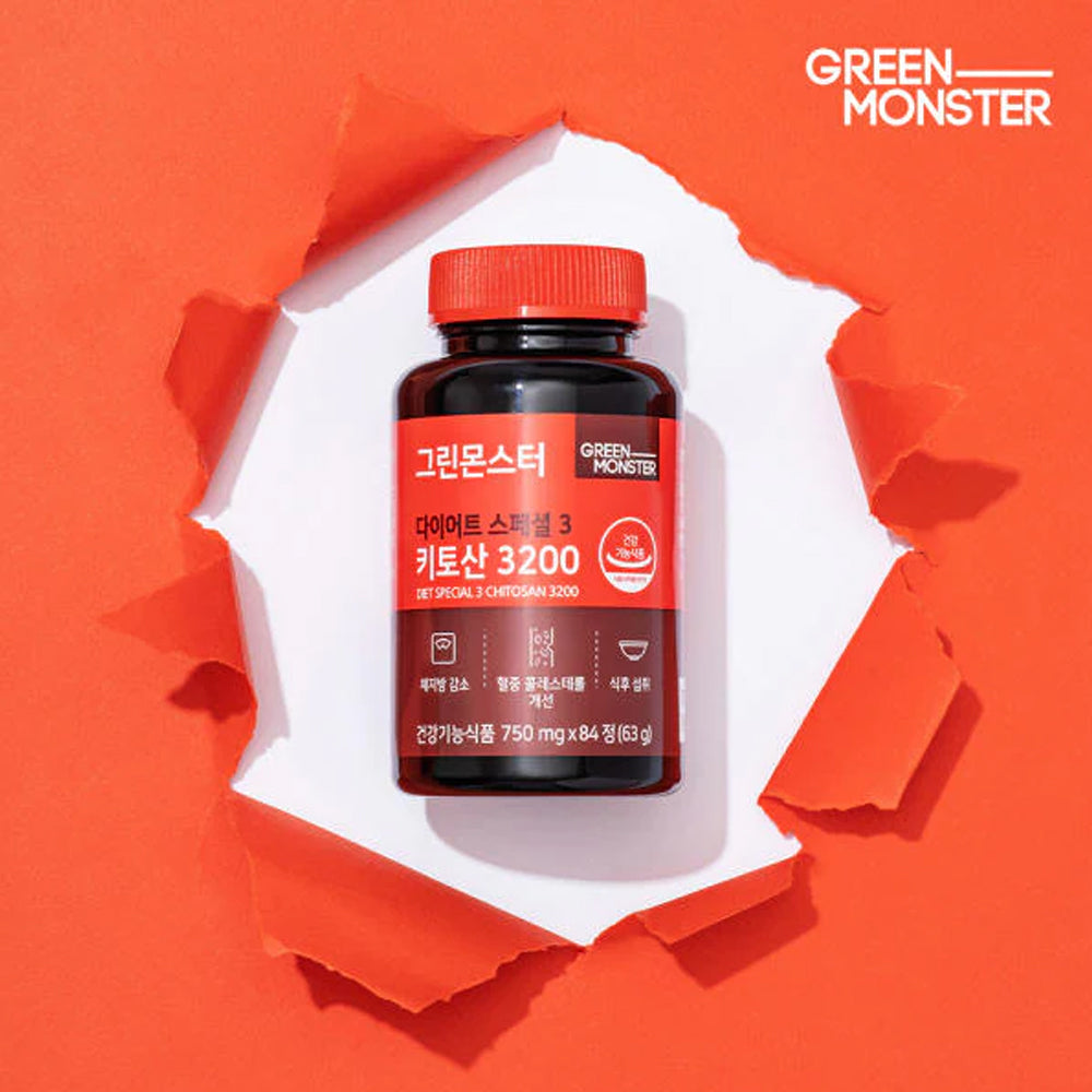 GREEN MONSTER Diet Special 3 Chitosan 3200 (750mg*84ea) - DODOSKIN