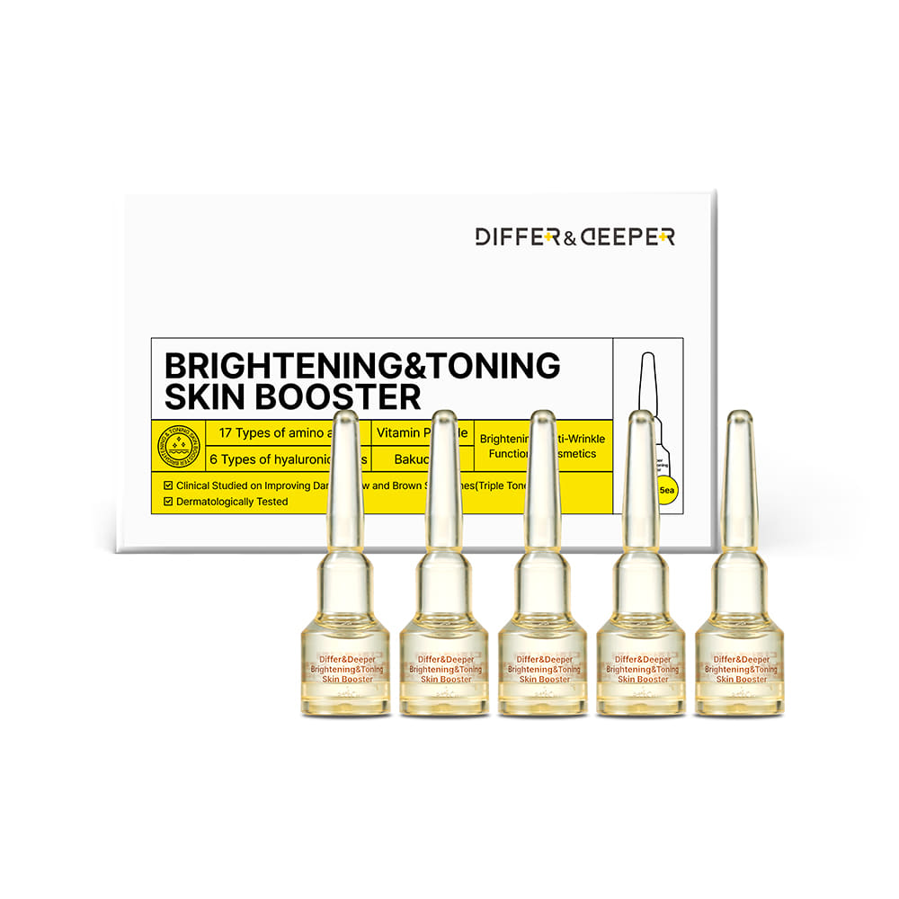 DIFFER&DEEPER Brightening&Toning Skin Booster Starter Pack 2ml x 5ea