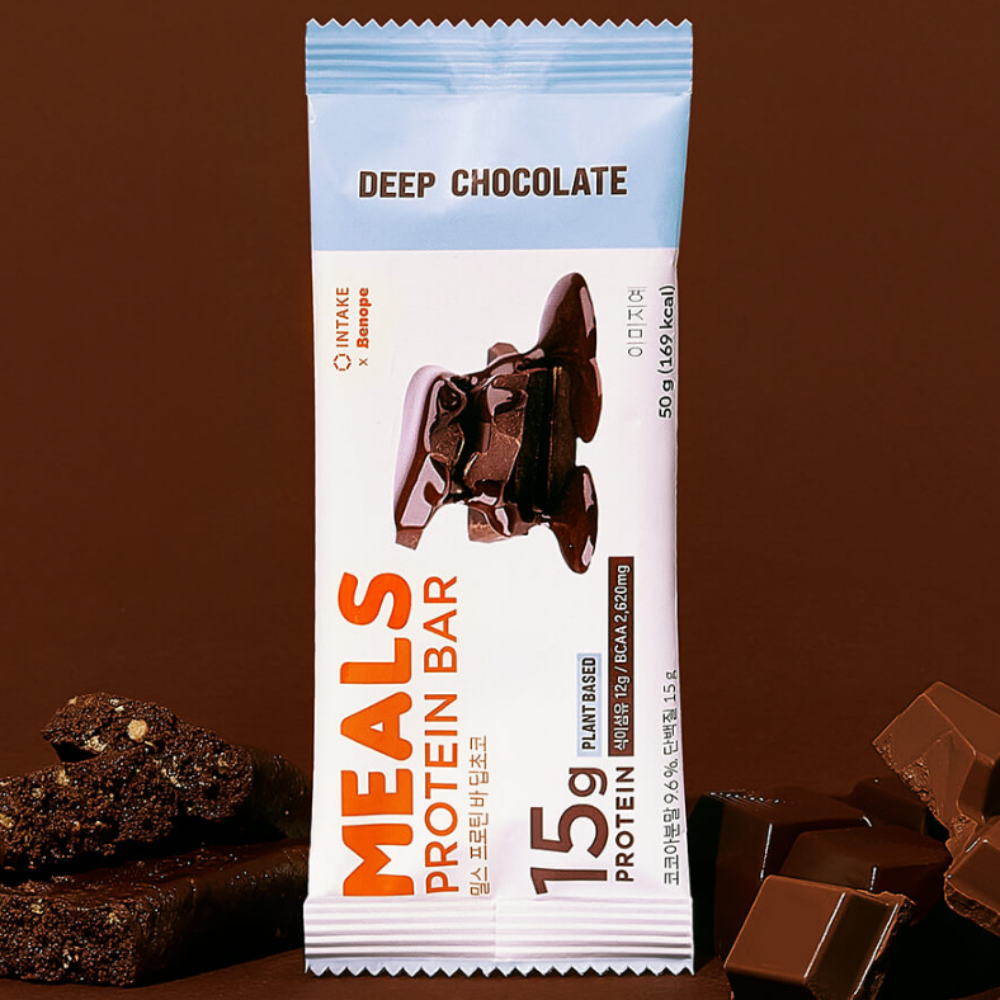 INTAKE Mills Protein 15g Bar 2 Types (8 Pieces: Deep Chocolate / Vanilla Caramel) — Choose 1 from 3 Options