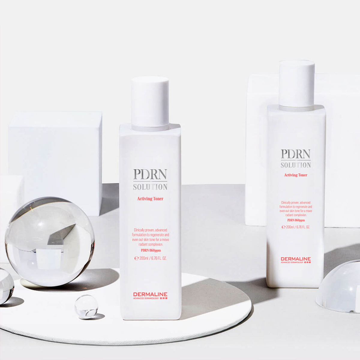 Dermaline PDRN Solution Activating Emulsion 200ml: a skincare emulsion that activates and revitalizes the skin, promoting hydration.