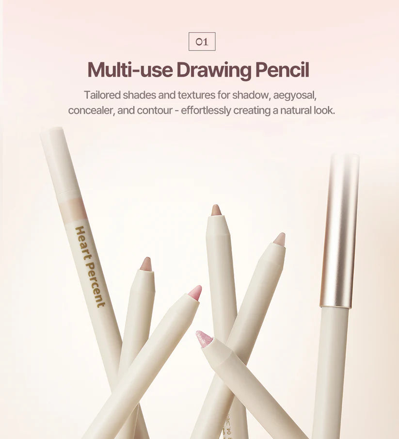 Heart Percent Dote On Mood Gel Eyeliner Pencil 0.5g