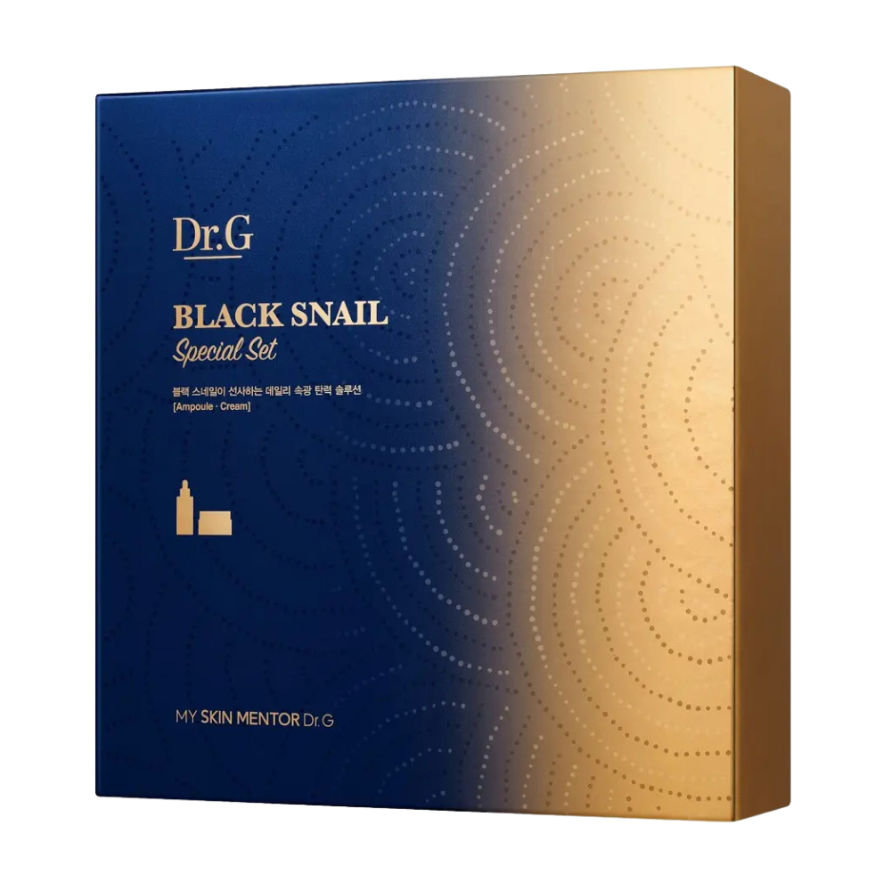 Dr.G Black Snail Retinol 3-Piece Gift Set (2 Options) (Cream 50ml + Ampoule 50ml + 1 Mask Sheet)