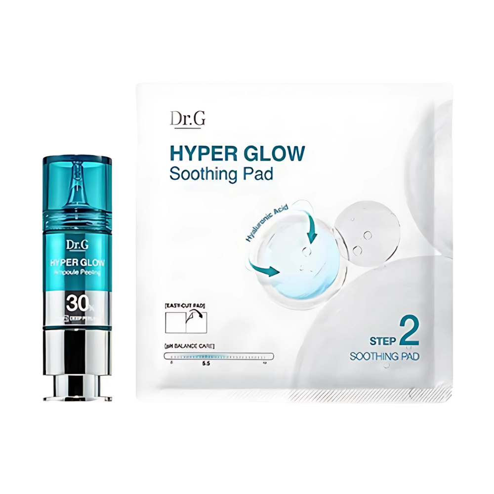 Dr.G Hyper Glow 30% Ampoule Peeling 2-Step Program (Ampoule Peeling 15ml + Soothing Pads 13g x 4 sheets)