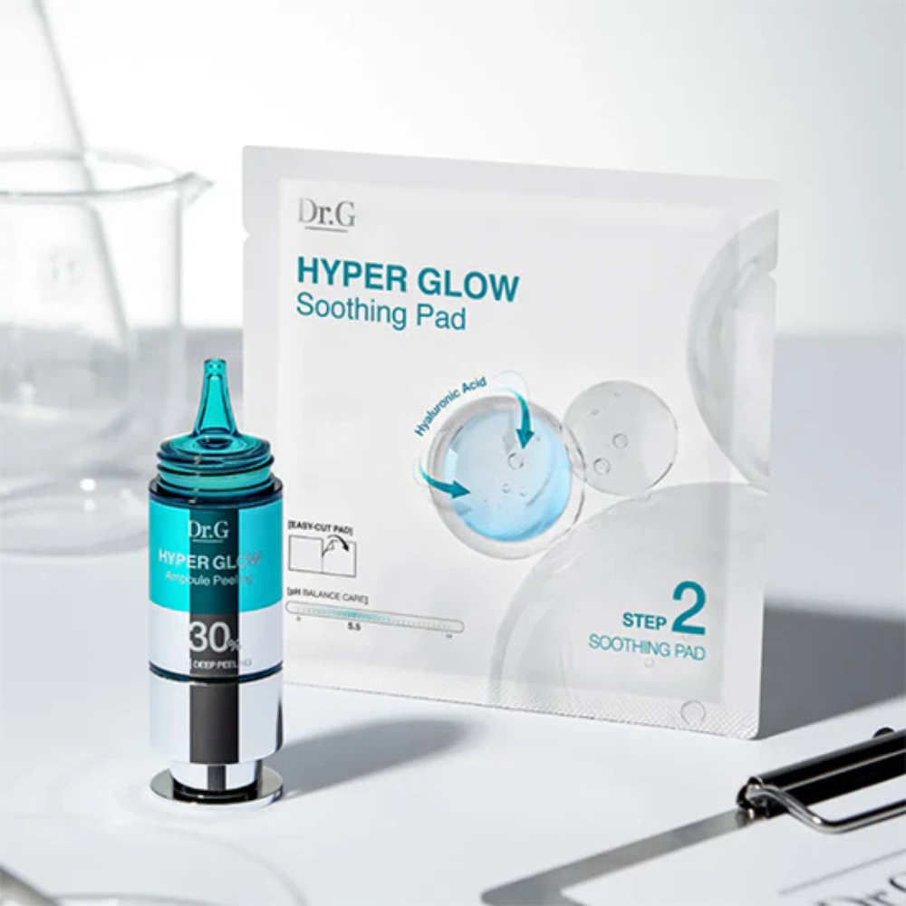 Dr.G Hyper Glow 30% Ampoule Peeling 2-Step Program (Ampoule Peeling 15ml + Soothing Pads 13g x 4 sheets)