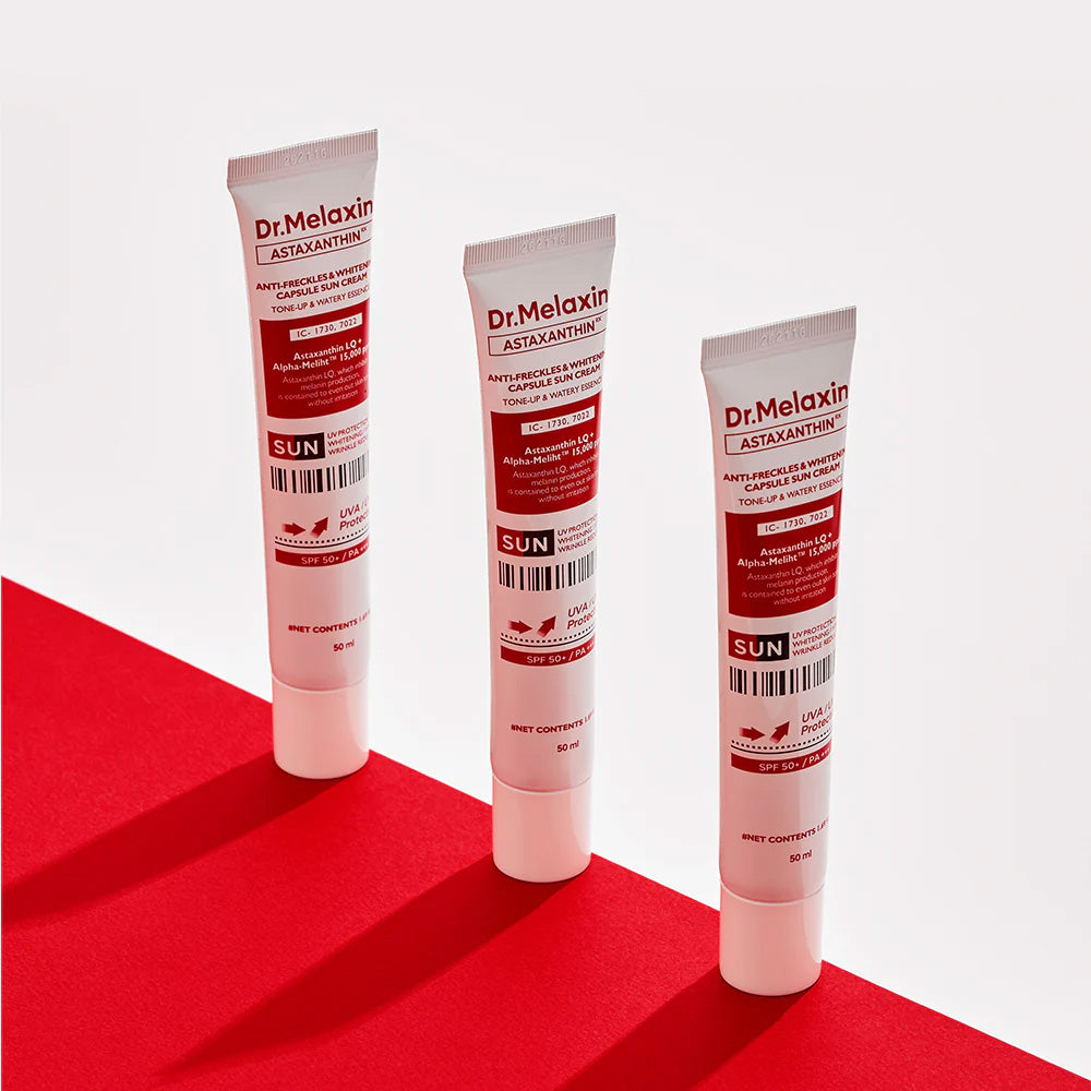 Dr.Melaxin astaxanthin anti-checkles y blanqueamiento cápsula solar SPF50+ / PA +++ 50 ml