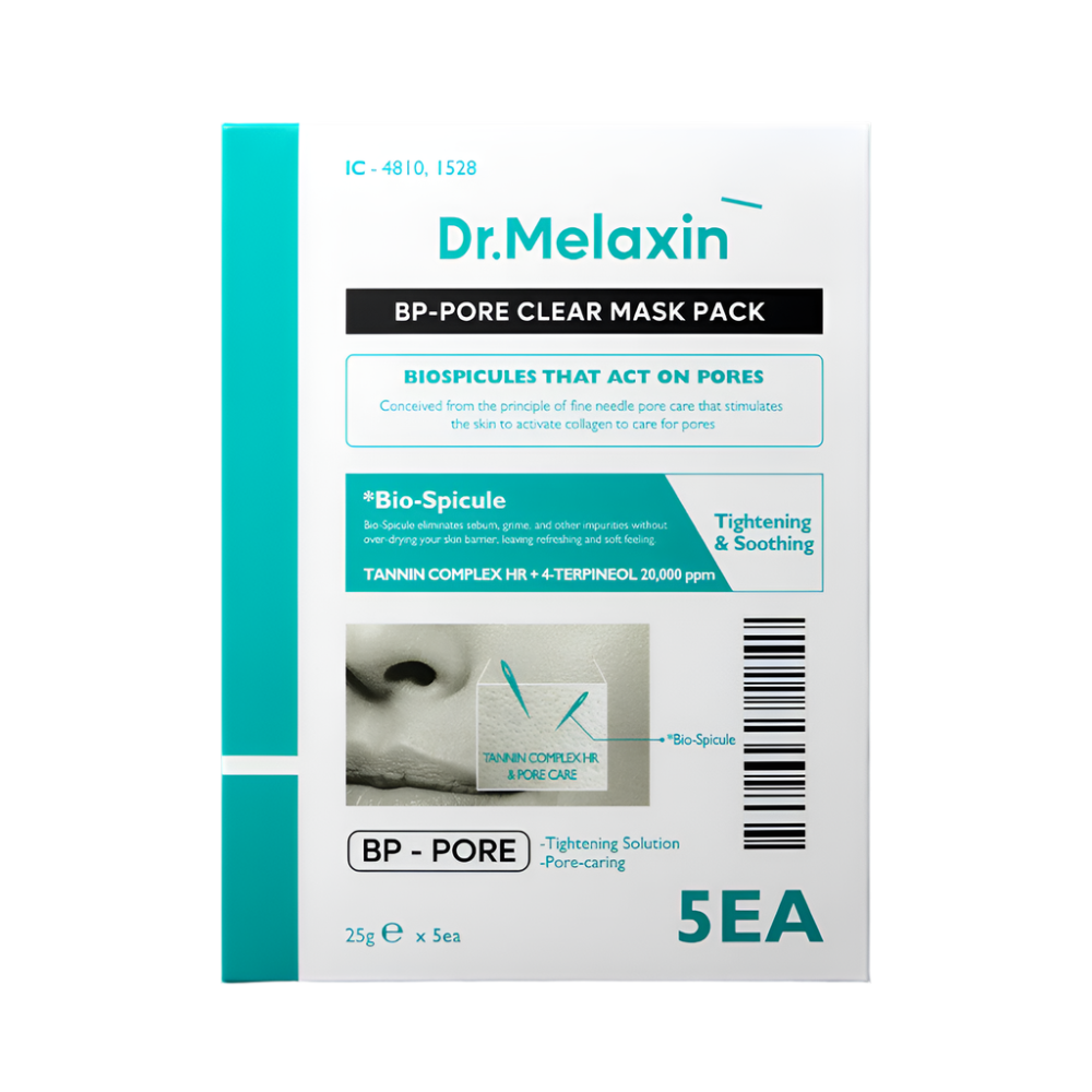 Dr. Melaxin BP Pore Clear Facial 5 Masks Pack DODO SKIN DODOSKIN