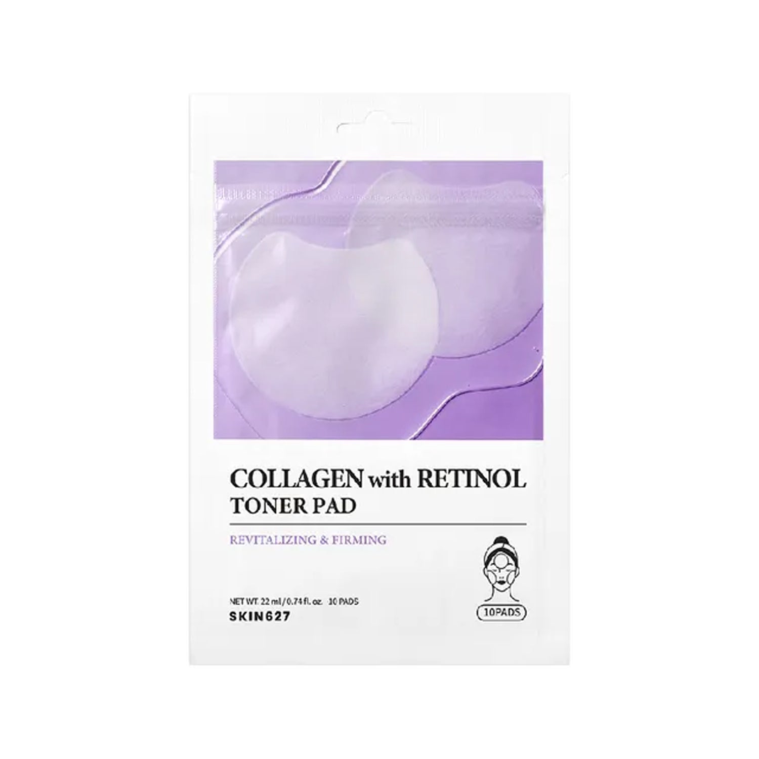 EUNYUL SKIN627 Collagen With Retinol Toner Pad 10pcs