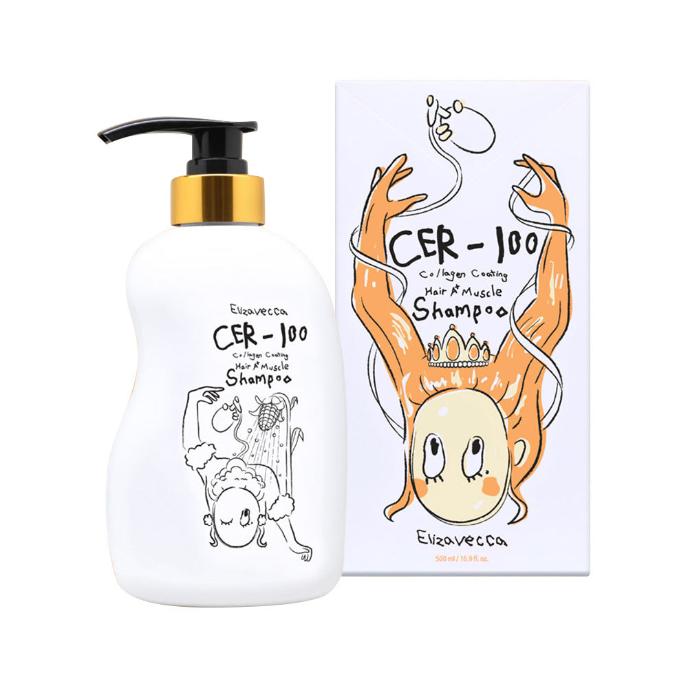 Elizavecca CER-100 Collagen Coating Hair A+ Muscle Shampoo 500ml