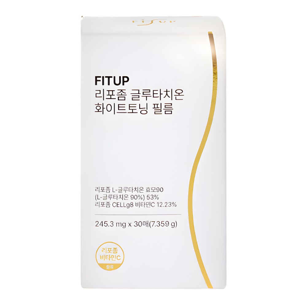 FITUP Liposomal Glutathione White Toning Film: 90% High-Purity & Potency Vitamin C (30 Sheets)