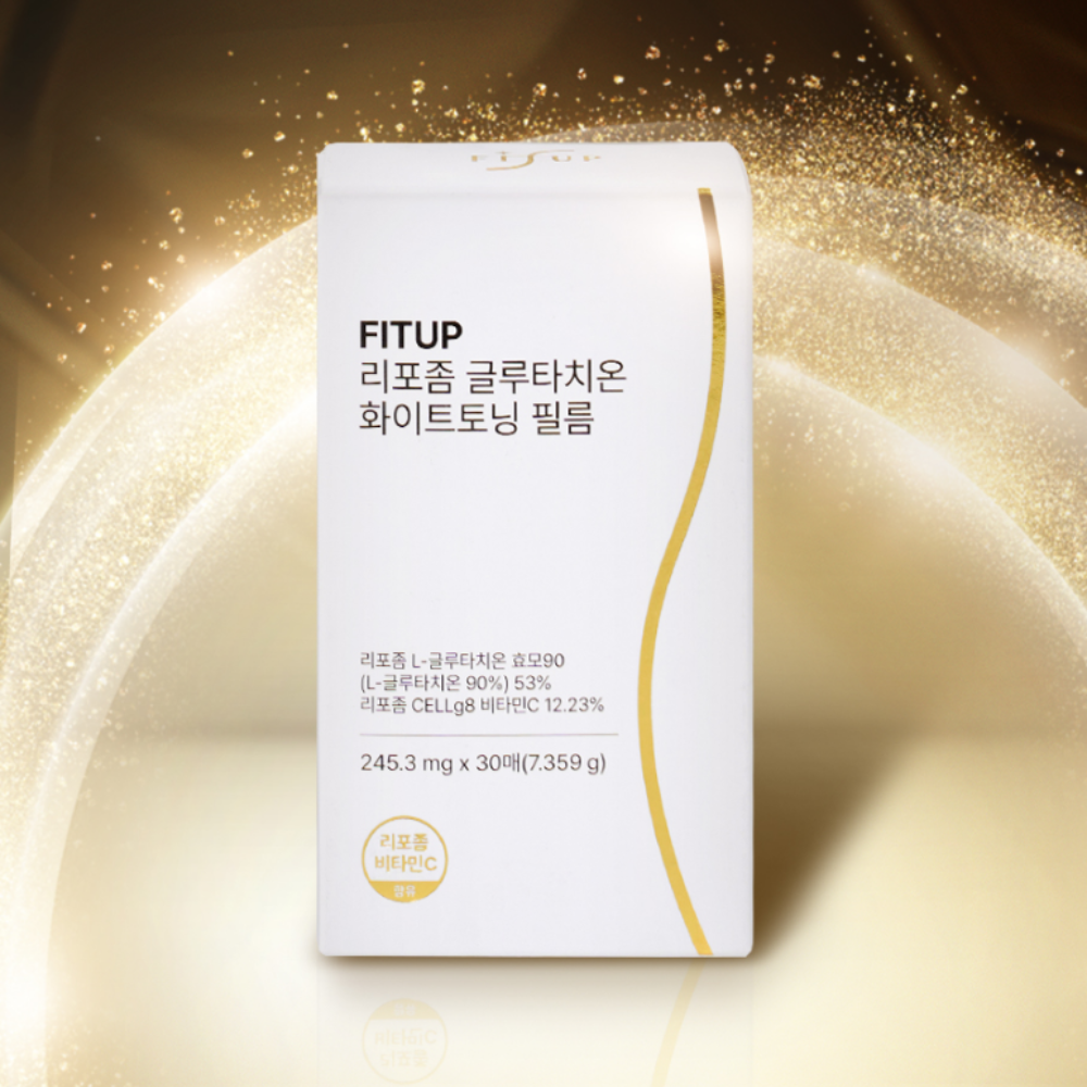FITUP Liposomal Glutathione White Toning Film: 90% High-Purity & Potency Vitamin C (30 Sheets)