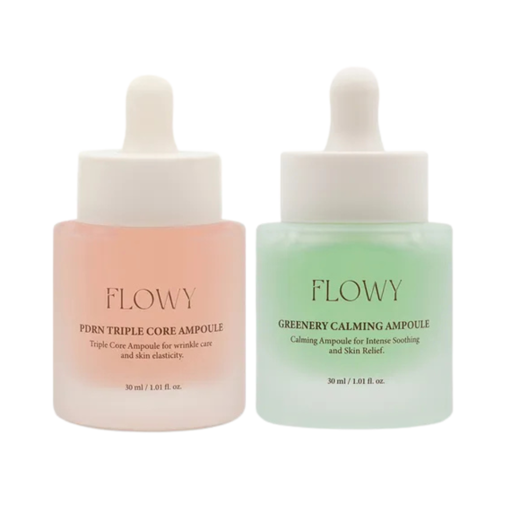 Flowy PDRN & Greenery Ampoule Duo Set
