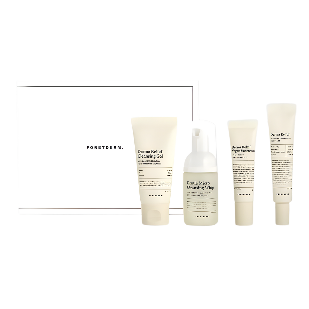 FORETDERM. Derma Relief Line Travel 4-Piece Kit