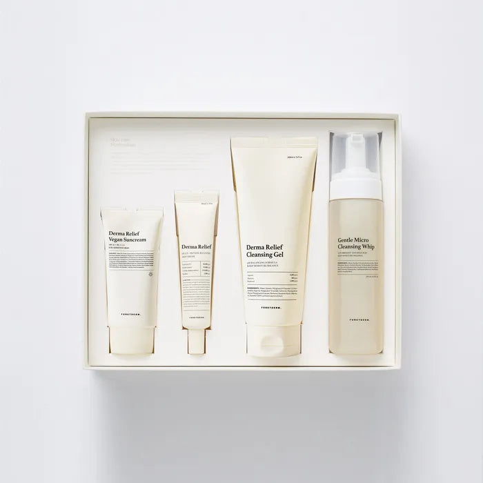 FORETDERM. Derma Relief Low-Irritation Line 4-Piece Gift Set