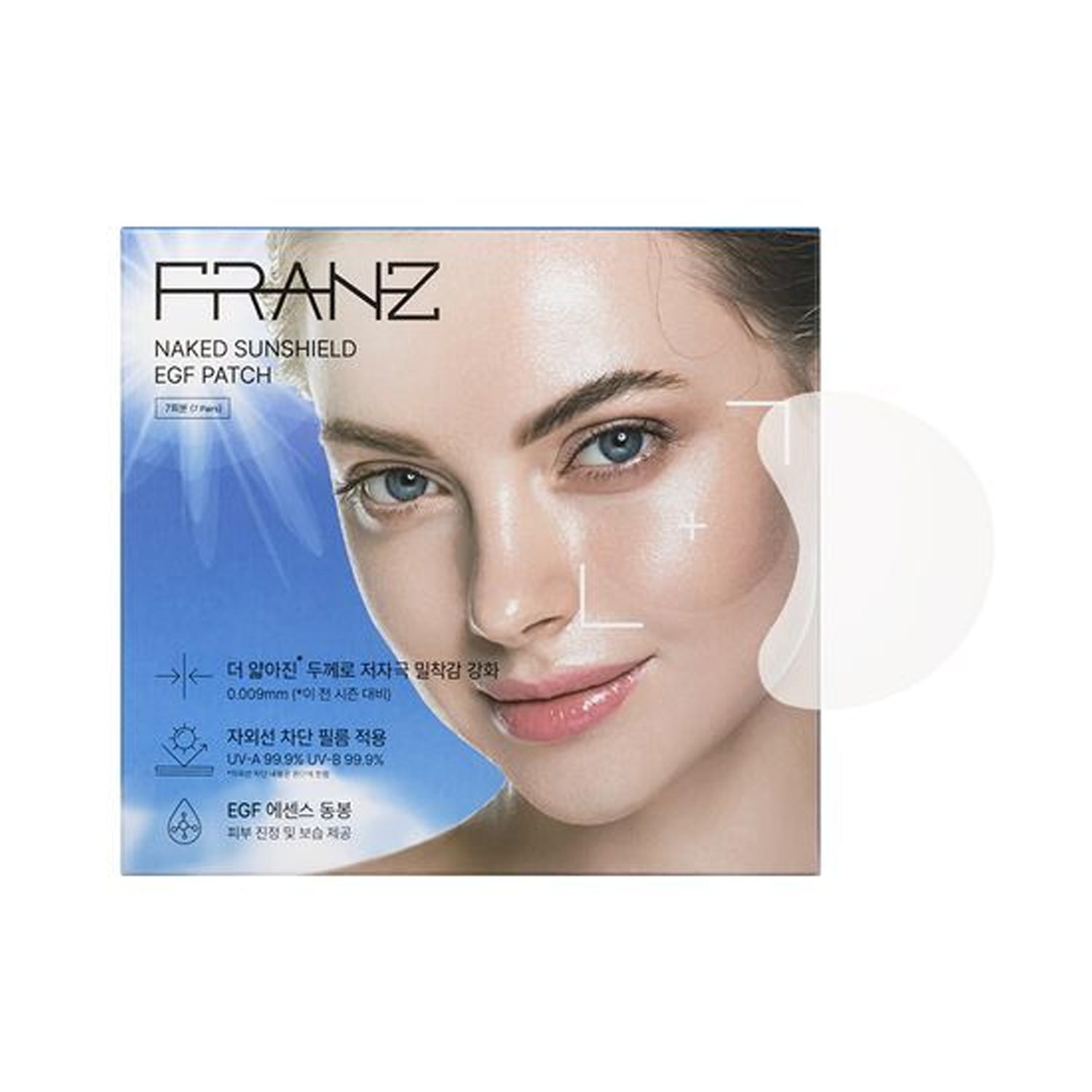 FRANZ Naked Sunshield EGF Patch 10.3mg x 7ea