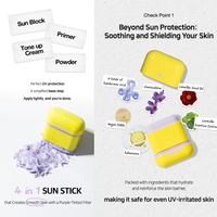 FREBITS Airfit Sun Finishing Stick 01 Pure Violet SPF50+ PA++++ 14g