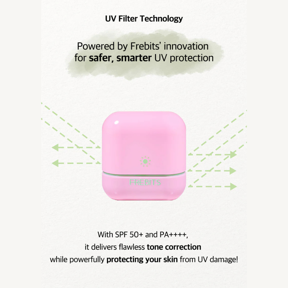 FREBITS Airfit Sun Finishing Stick 02 Clear Green SPF 50+ and PA++++ 14g