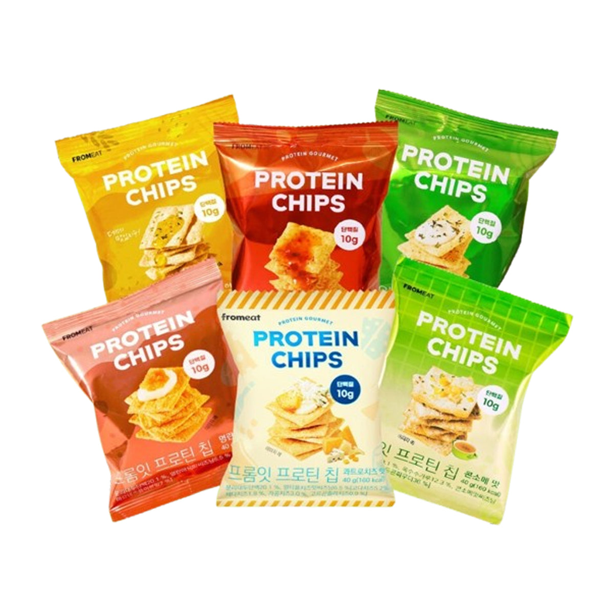 De chips de proteína deal un solo paquete (10 bolsas) 6 sabores