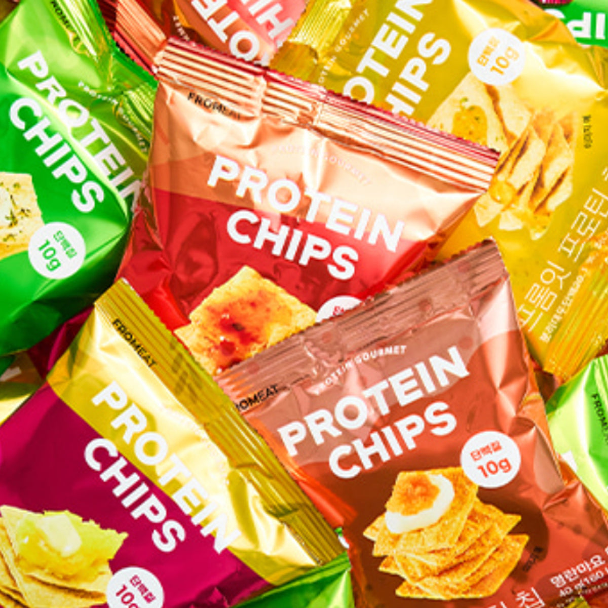 De chips de proteína deal un solo paquete (10 bolsas) 6 sabores