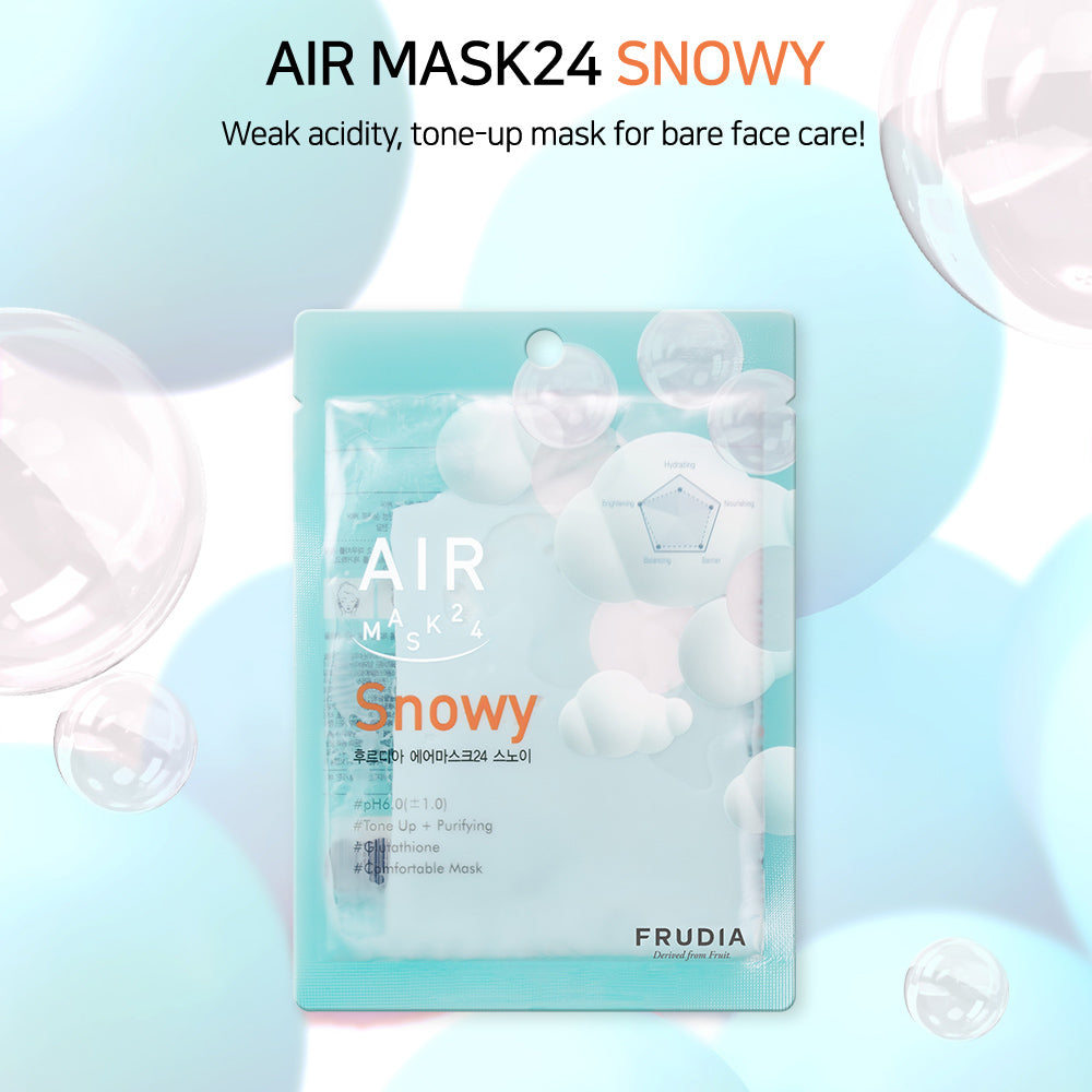 (Matthew) FRUDIA Air Mask 24 - Snowy 25ml * 5ea - DODOSKIN