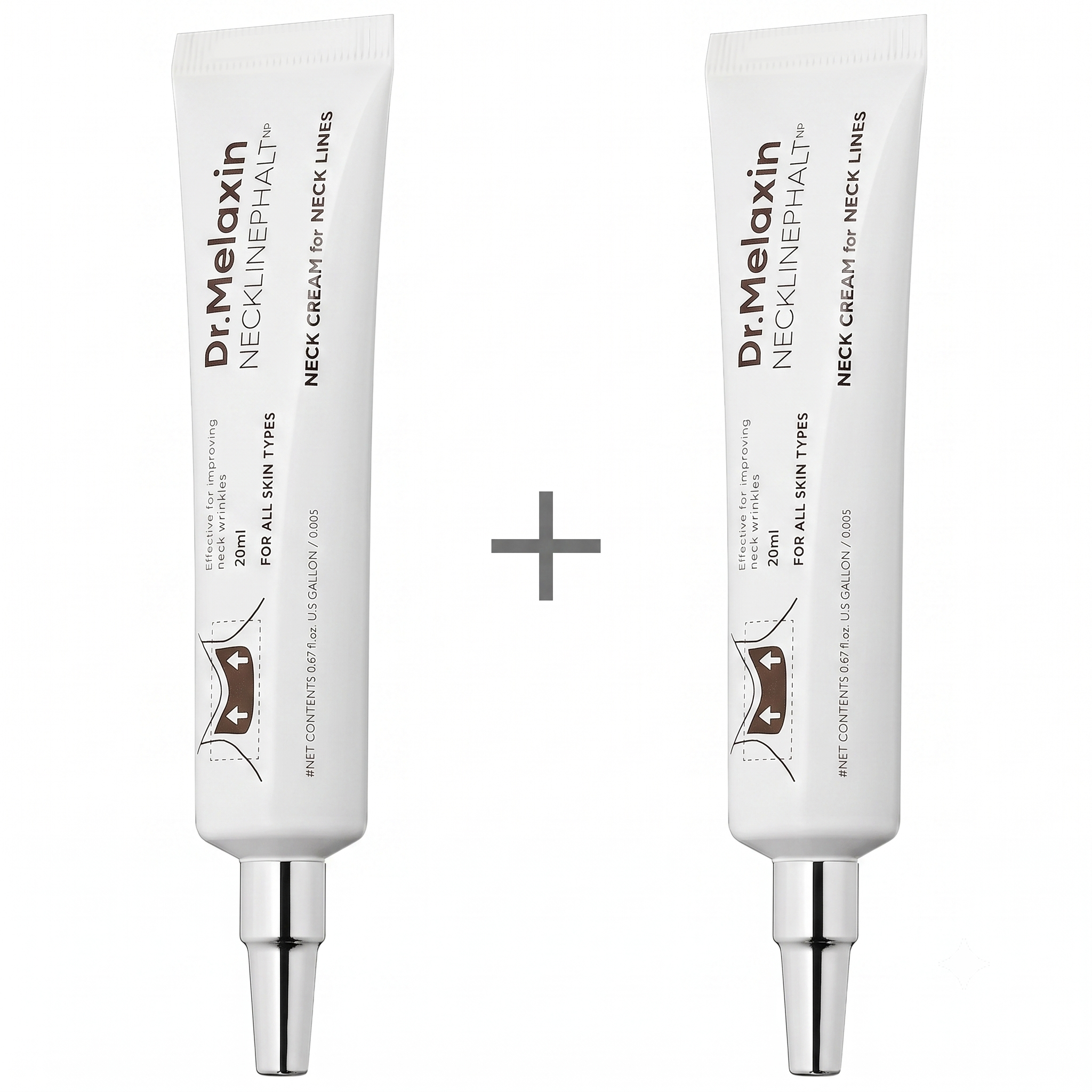 (1+1) Dr.Melaxin Necklinephalt Neck Cream 20ml × 2 pcs