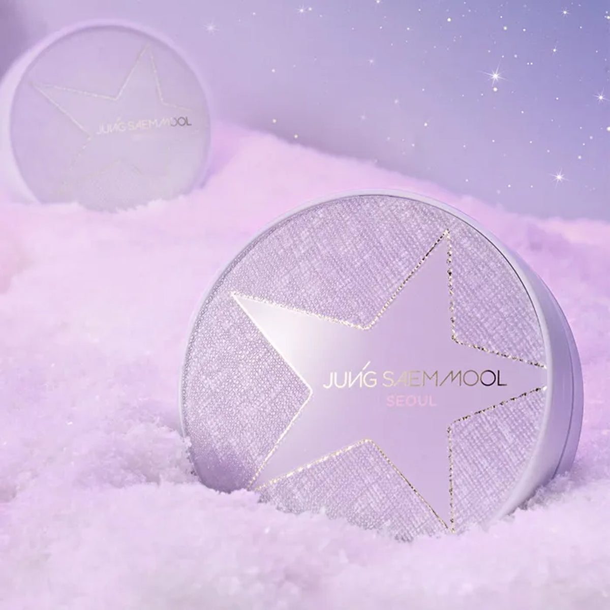 [Gift Packaging] JUNG SAEM MOOL Essential Skin Nuder Cushion with Refill plus Metal Serum Gloss (with Purple Fur Pouch plus Ampoule Sun 5ml Gift)