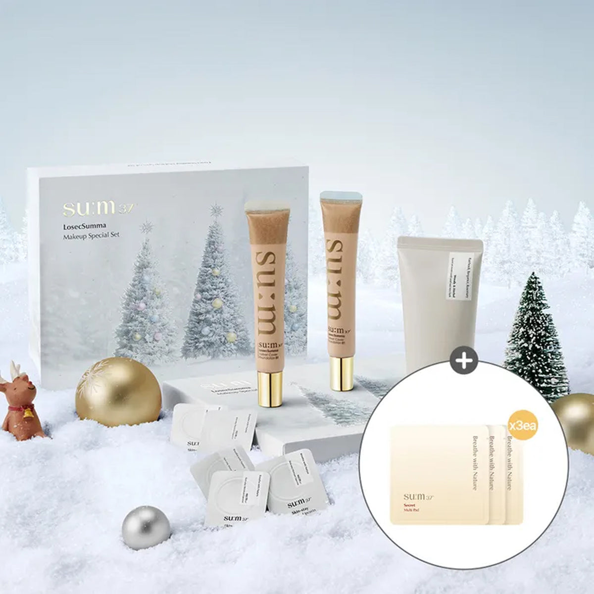 [Gift Packaging] su:m37 LosecSumma Makeup Holiday Edition Set