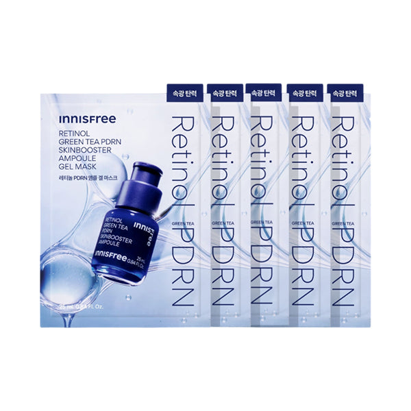 Innisfree Retinol Green Tea PDRN Firming Soothing Mask Pack 23ml 5 Sheets