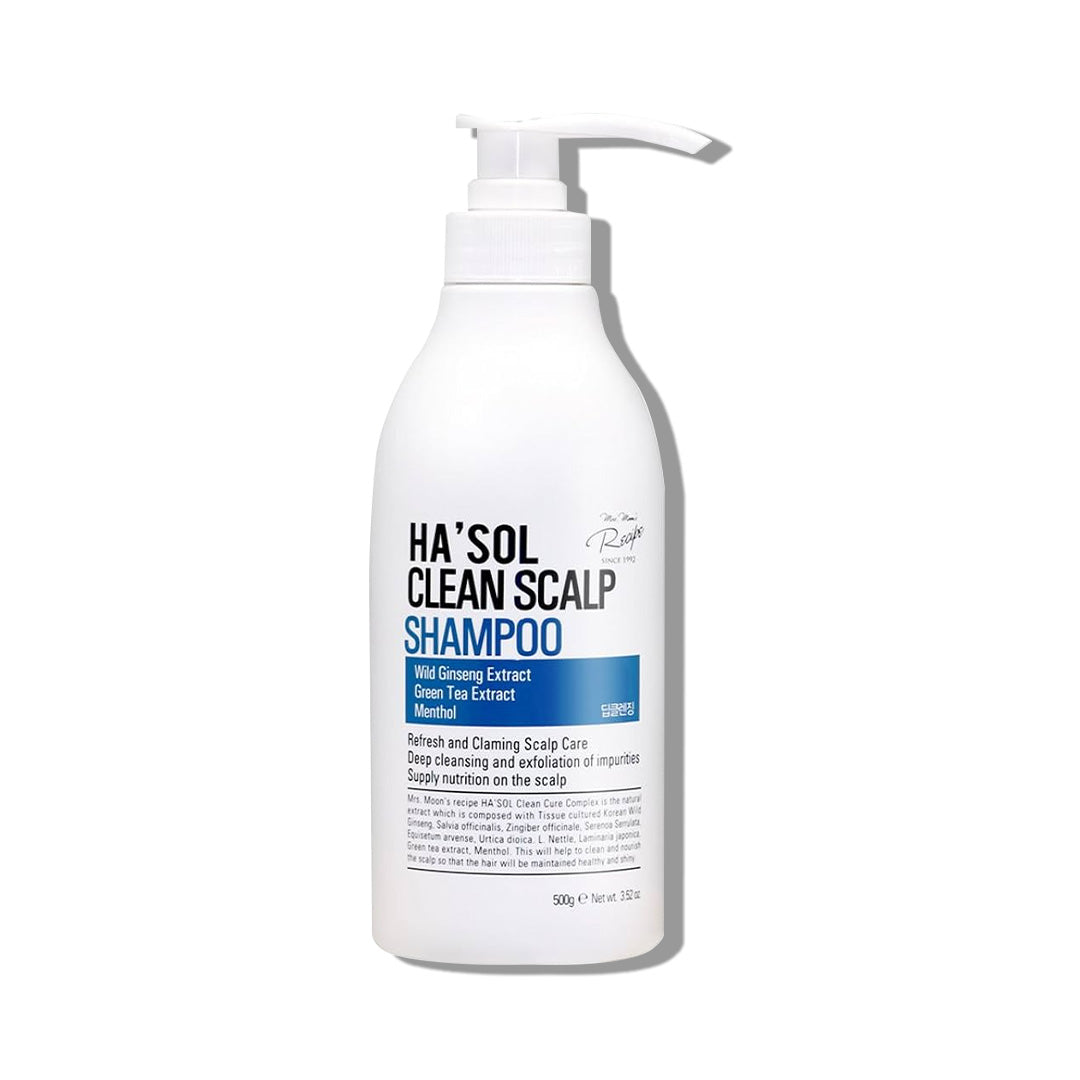 HA'SOL Clean Scalp Shampoo 500g For Oily Hair and Scalp Care
