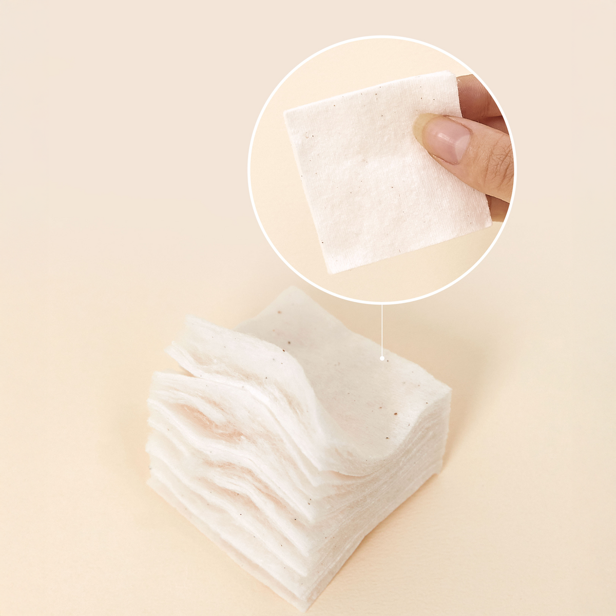 HEVE BLUE Bleaching-free Biodegradable Cotton Pads 70ea