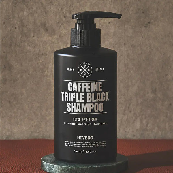 HEYBRO Caffeine Triple Black Shampoo 500ml | DODO SKIN – DODOSKIN