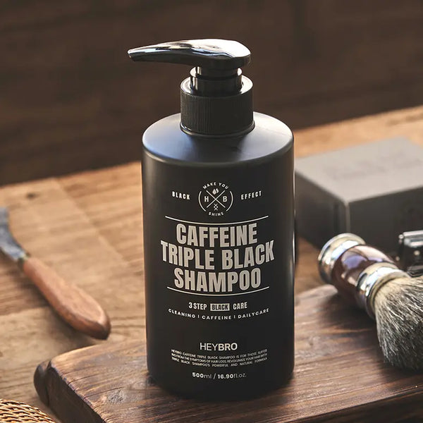 HEYBRO Caffeine Triple Black Shampoo 500ml | DODO SKIN – DODOSKIN