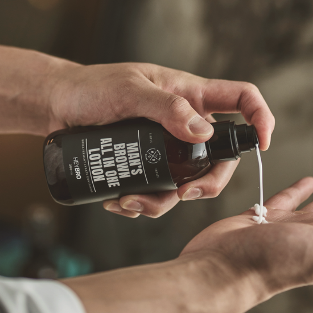 Heybro Man's Brown todo en una loción 200ml