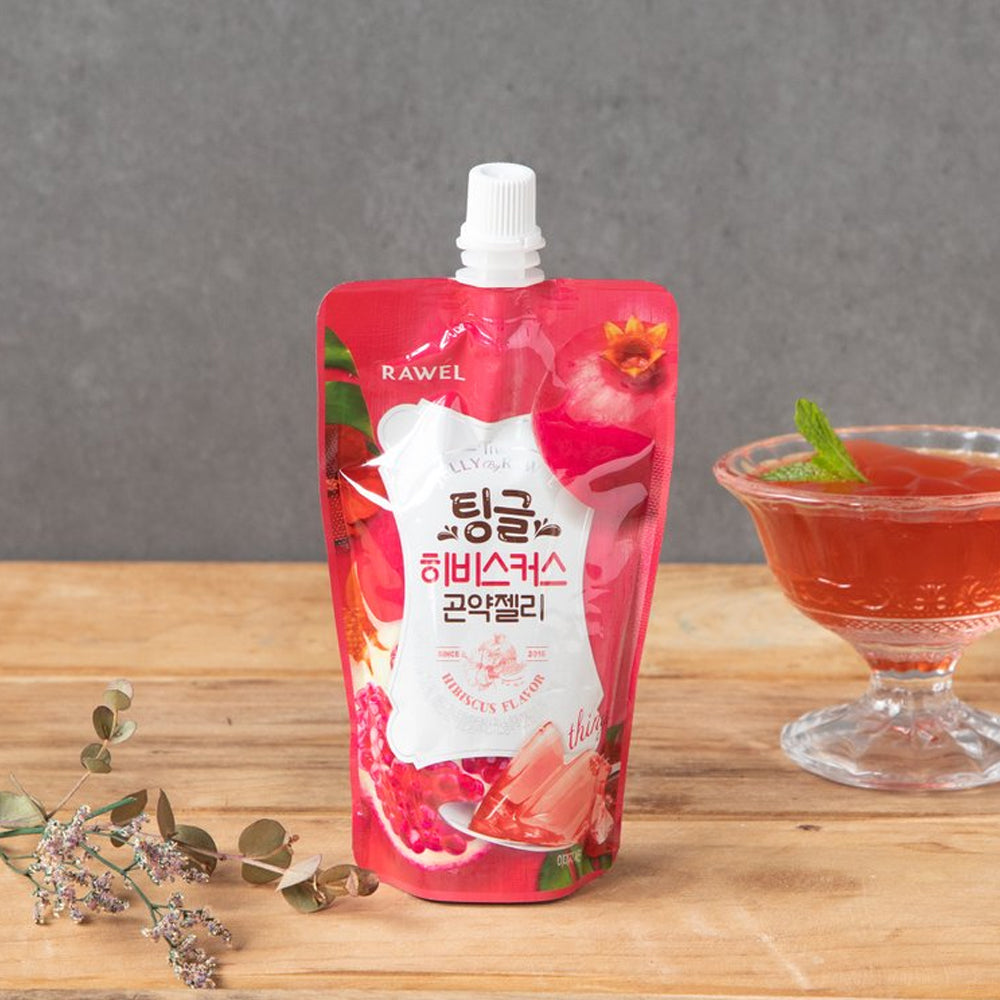 RAWEL Konjac Jelly Hibiscus 10ea*130g | DODOSKIN