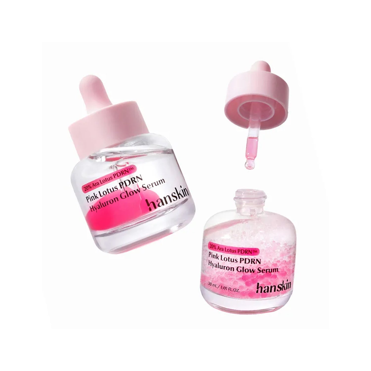 Hanskin Pink Lotus PDRN Hyaluron Glow Serum 30ml