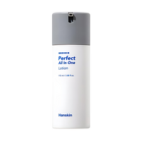 Hanskin for Men Perfect All In One 115ml: A versatile skincare product designed for men's grooming needs in a sleek bottle.