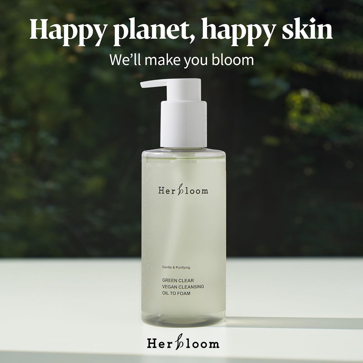 Herbloom Green Clear Vegan Cleansing Oil to Foam 200ml
