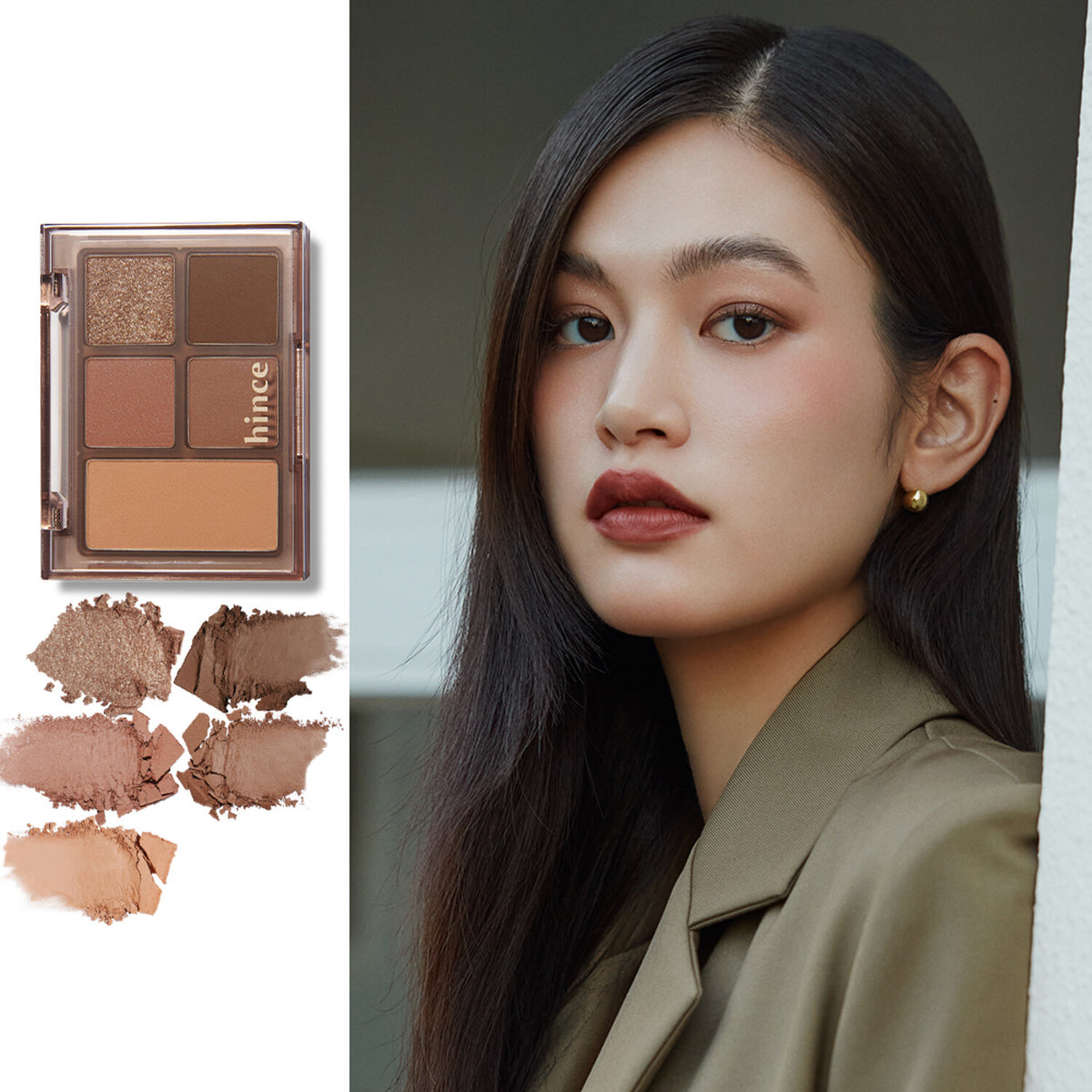 Each palette contains three complementary shades that can be used individually or blended together to create various looks.